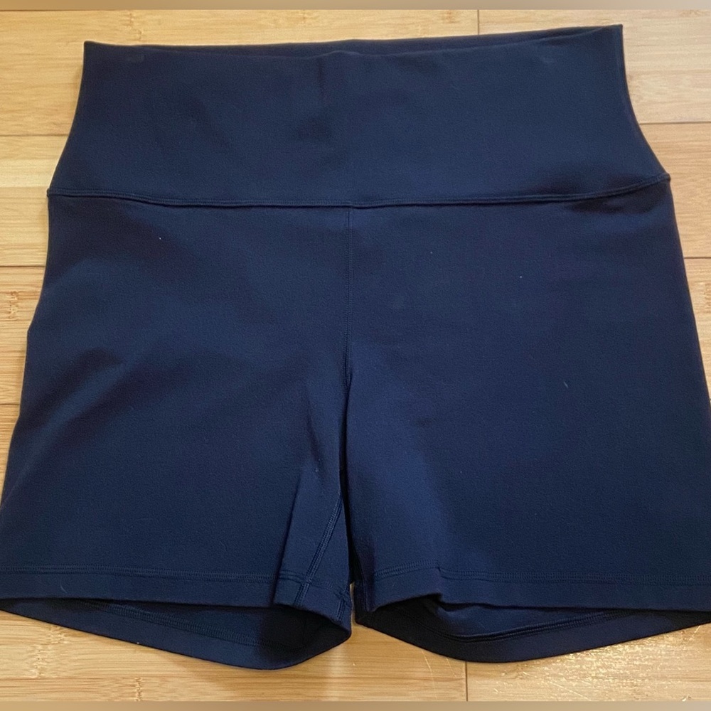 Aritzia GOLDEN Black High-Waist Shorts 5” Inseam Size 14 - Picture 5 of 7